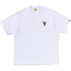 BAPE MENS ONE POINT APE HEAD COLLEGE RELAXED FIT T-SHIRT