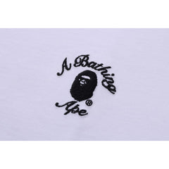 BAPE MENS ONE POINT APE HEAD COLLEGE RELAXED FIT T-SHIRT