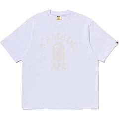 BAPE US BLACK FRIDAY METALLIC COLLEGE RELAXED FIT TEE MENS