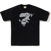 WILD LEOPARD PATTERN APE FACE STA TEE MENS