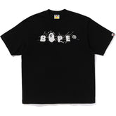 WRINKLE BAPE LOGO RELAXED FIT TEE MENS