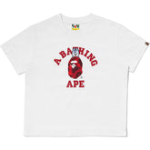 BAPE X STRAYKIDS WOLF CHAN COLLEGE TEE LADIES