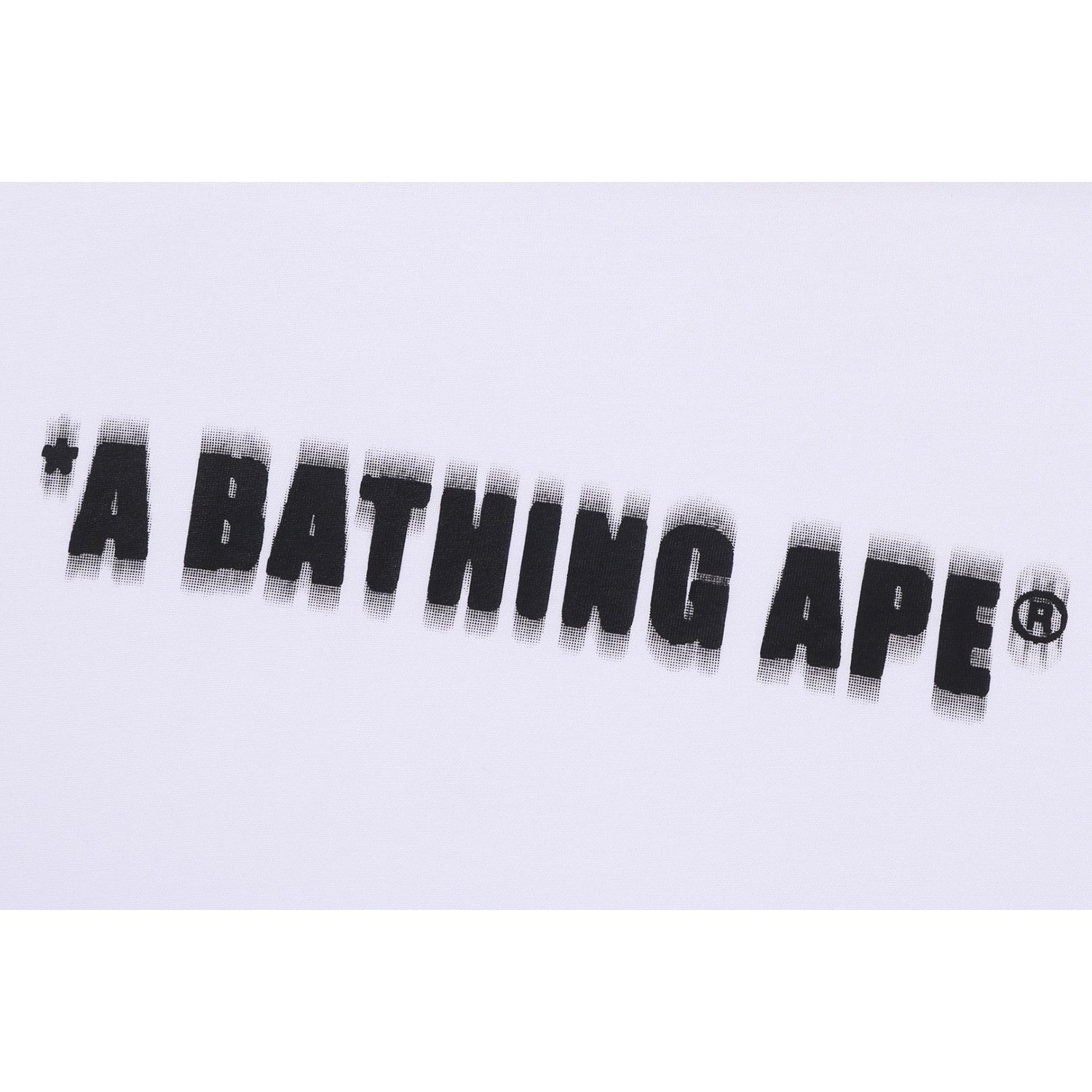 SPRAY PRINT BATHING APE LOGO RELAXED FIT TEE MENS