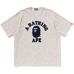 WASHED CLOUD CAMO COLLEGE RELAXED FIT TEE MENS