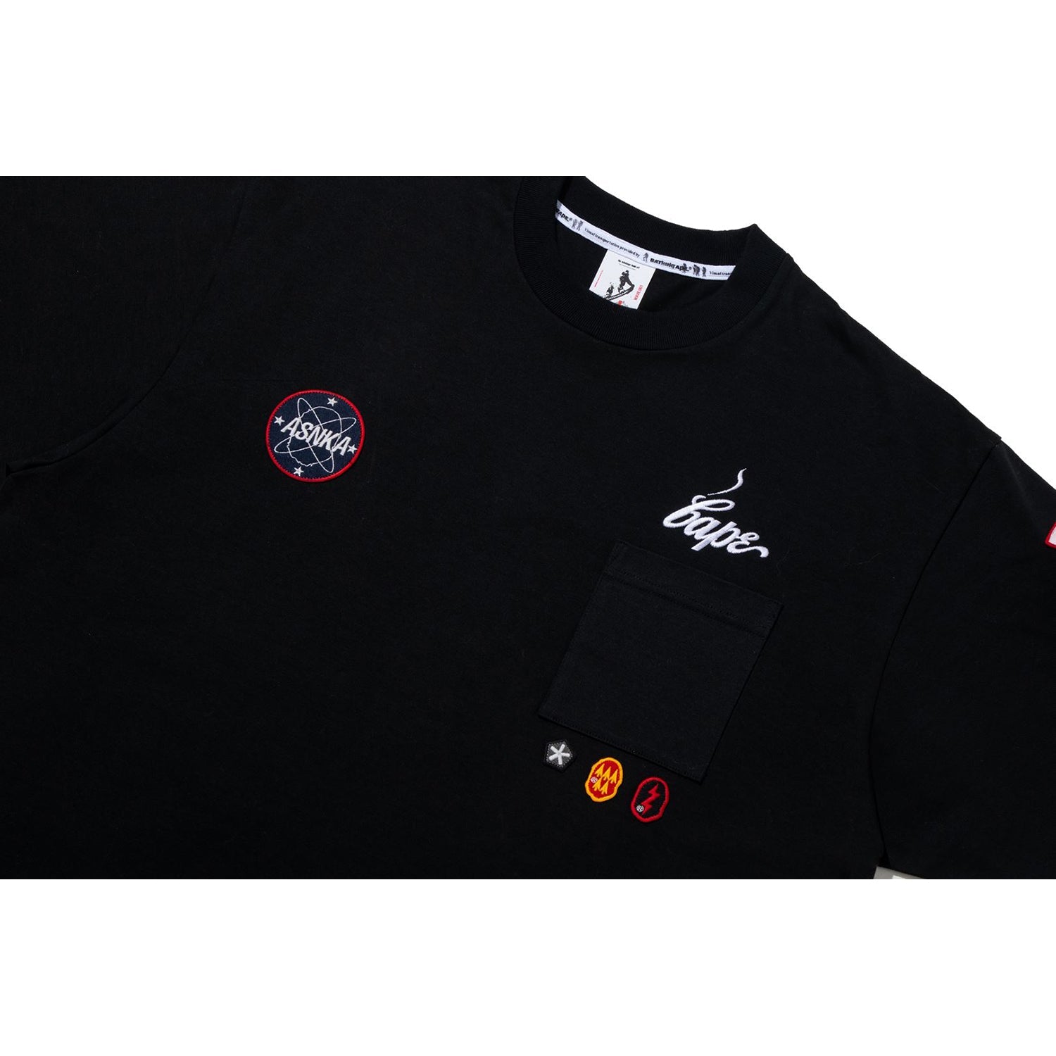 BAPE BY KAZUKI KURAISHI MULTI PATCH MILITARY TEE MENS