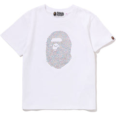 APE HEAD CRYSTAL STONE MINI TEE LADIES