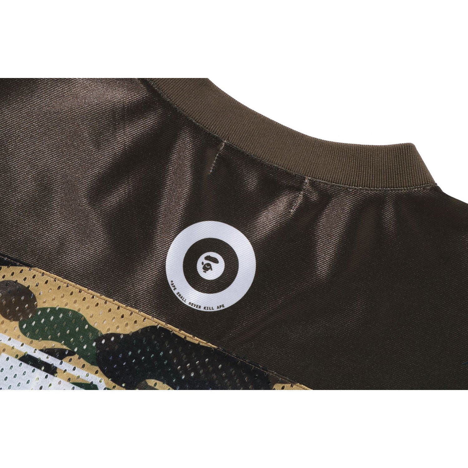 1ST CAMO BAPE CROPPED FOOTBALL TEE LADIES