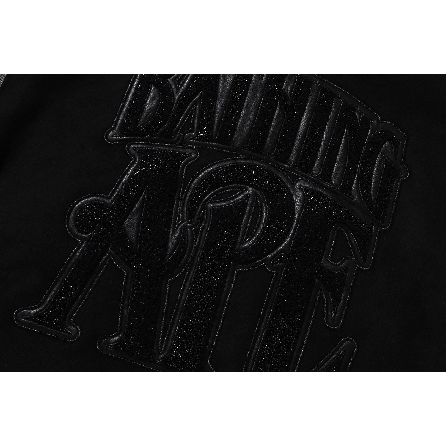 LINE CAMO MULTI LOGO WOOL VARSITY JACKET MENS