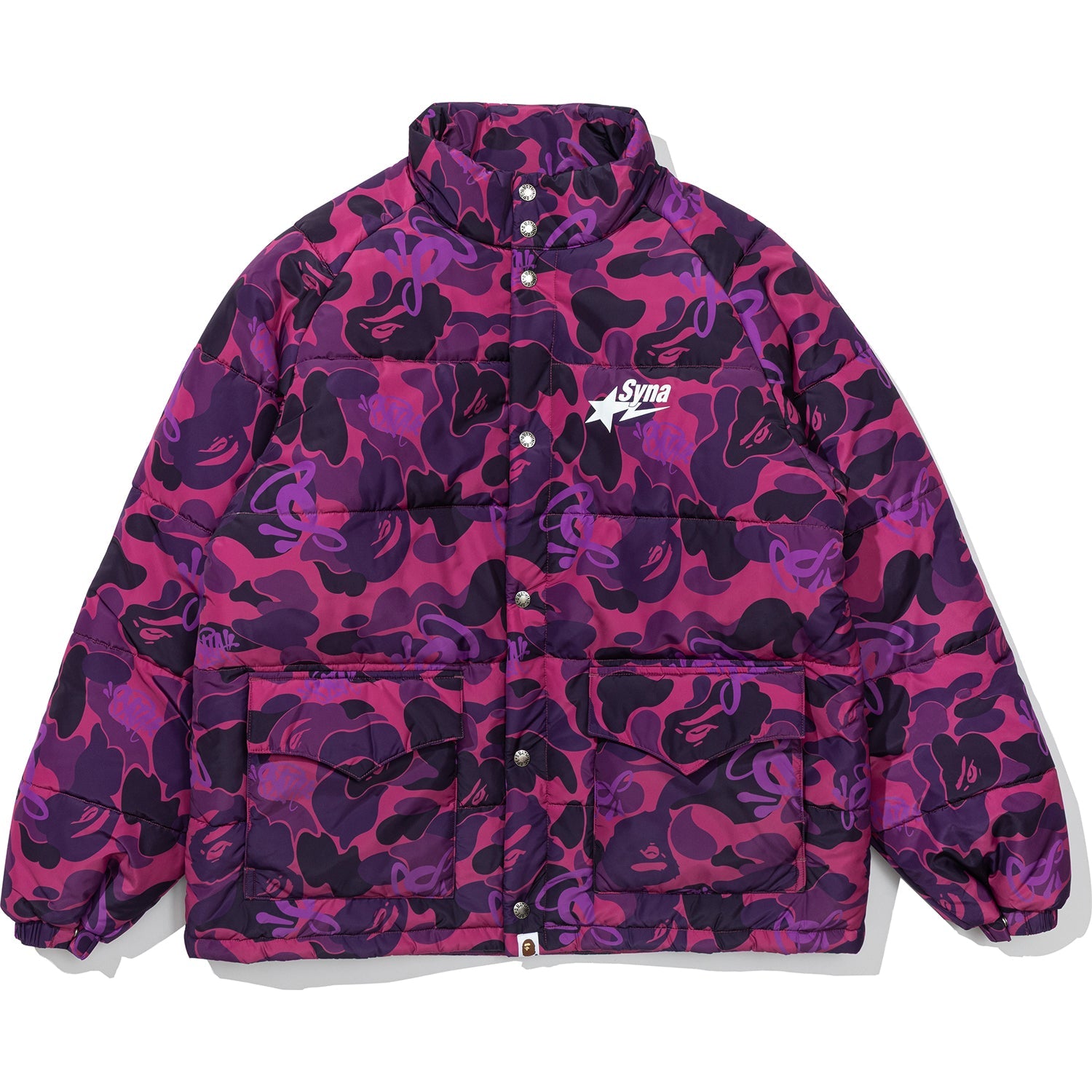 BAPE X SPOTIFY BY CENTRAL CEE CAMO PUFFER JACKET MENS