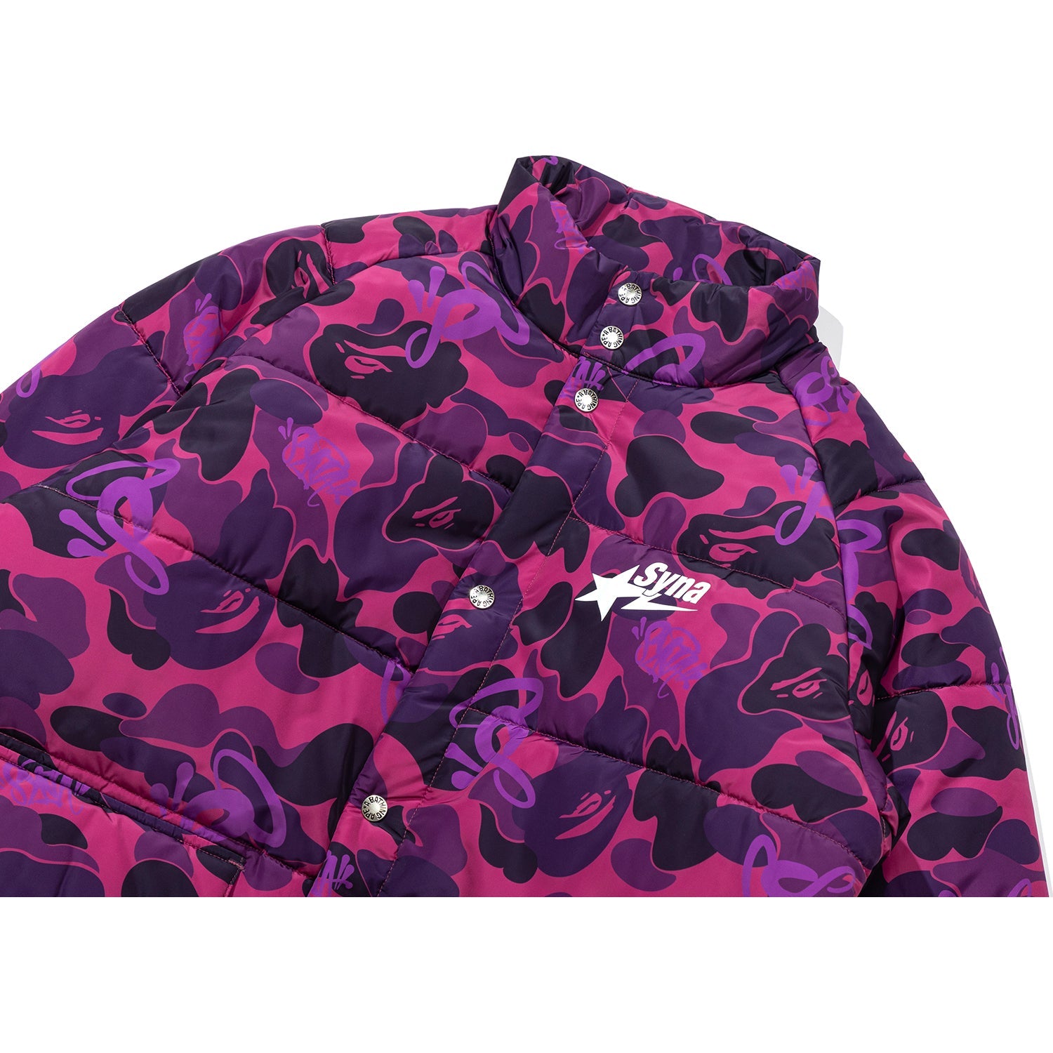 BAPE X SPOTIFY BY CENTRAL CEE CAMO PUFFER JACKET MENS