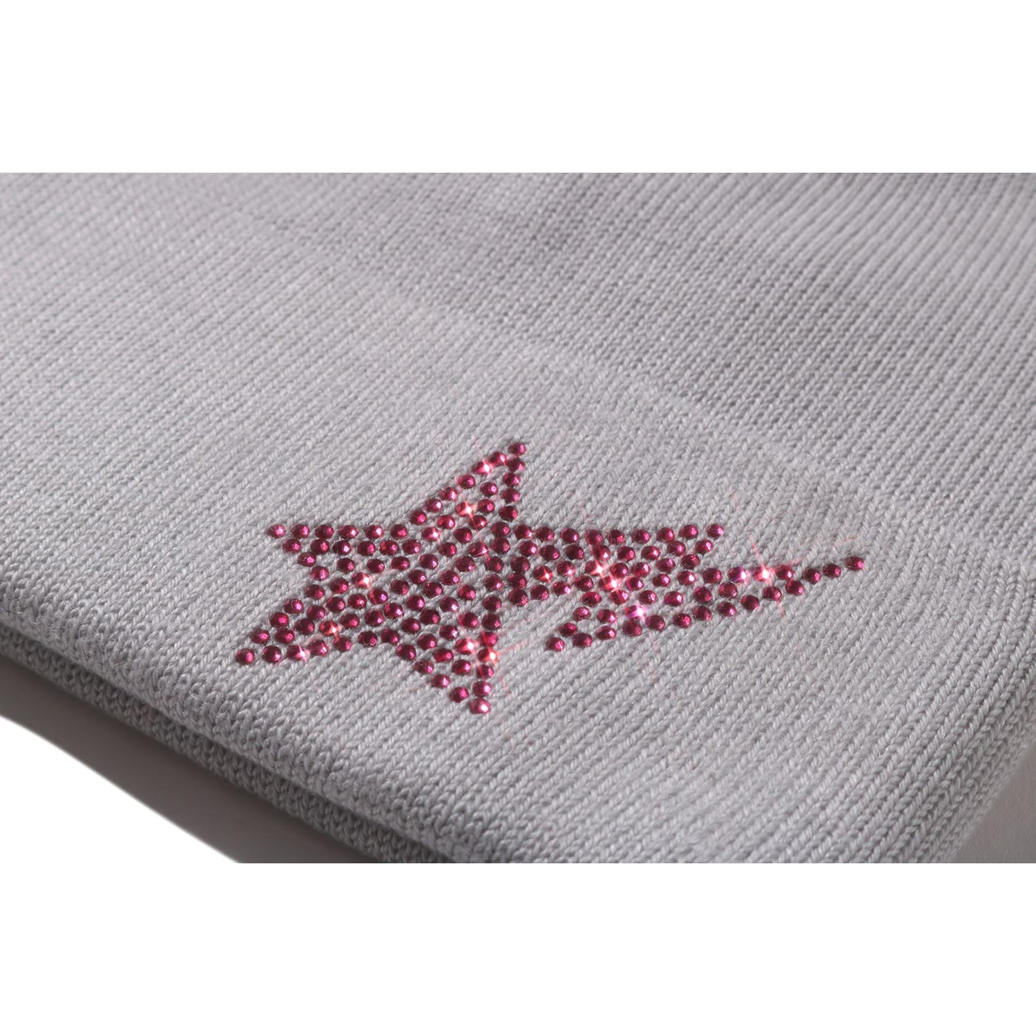 SIDE CRYSTAL STA KNIT CAP LADIES