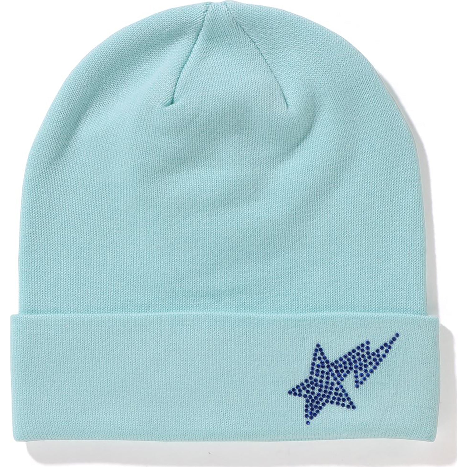 SIDE CRYSTAL STA KNIT CAP LADIES