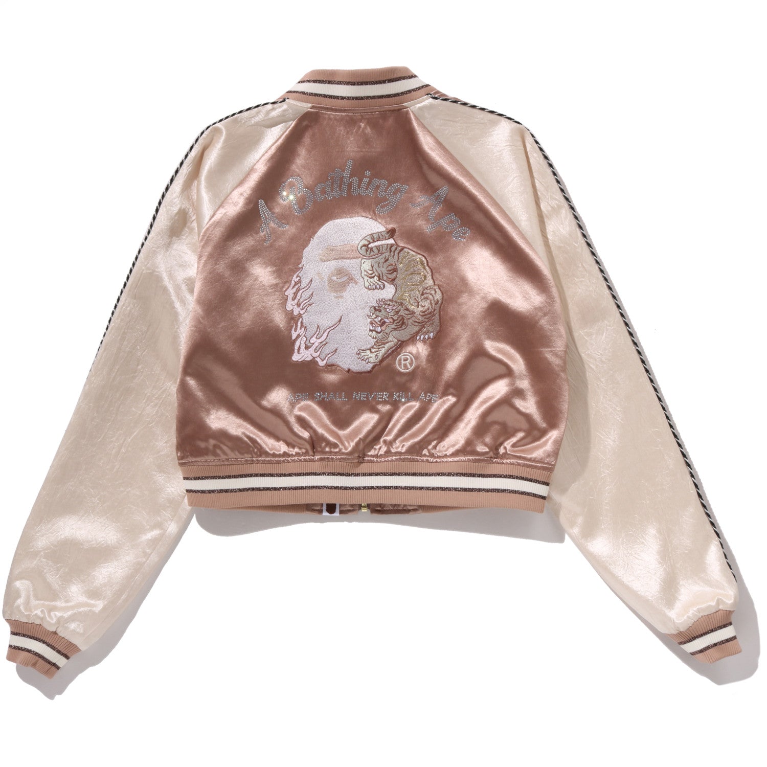 MULTILOGO CROPPED SOUVENIR JACKET LADIES