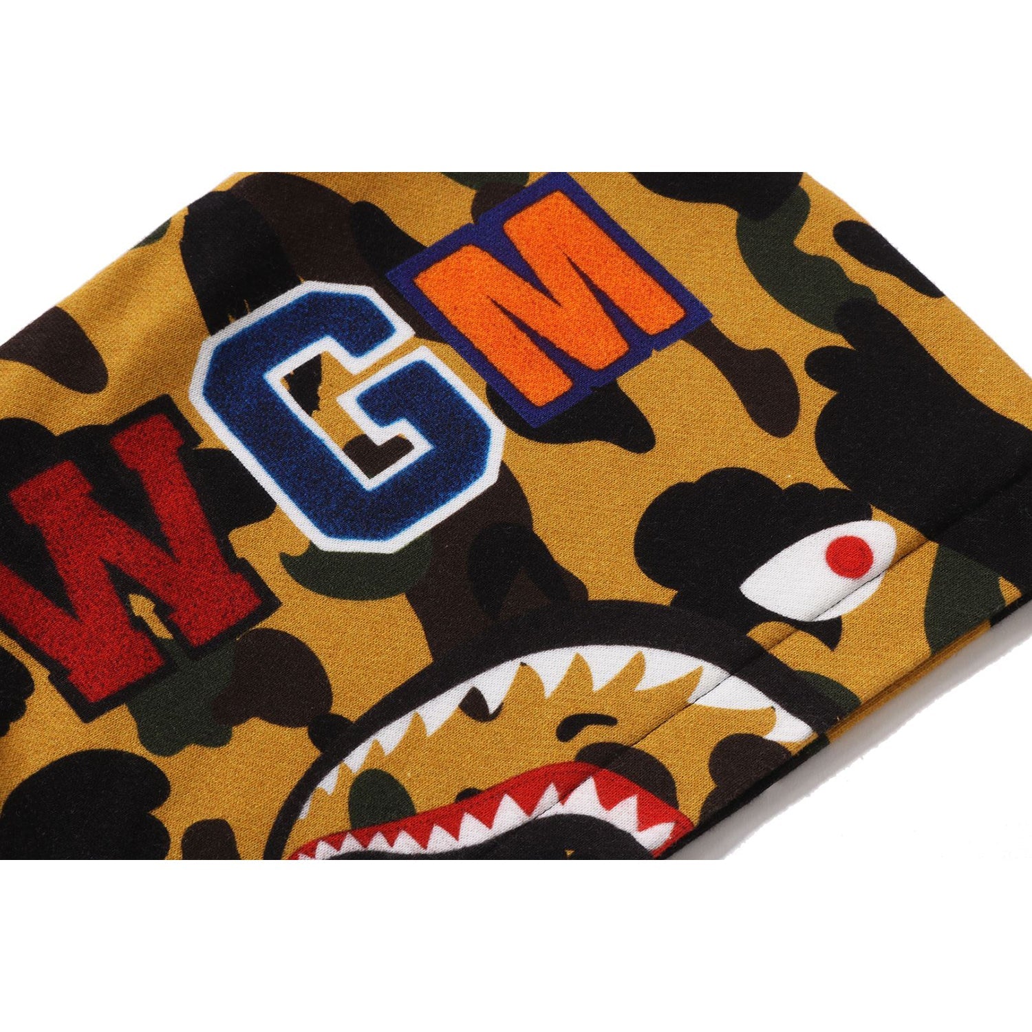 1ST CAMO SHARK HOODIE PRINT SWEAT VARSITY JACKET KIDS