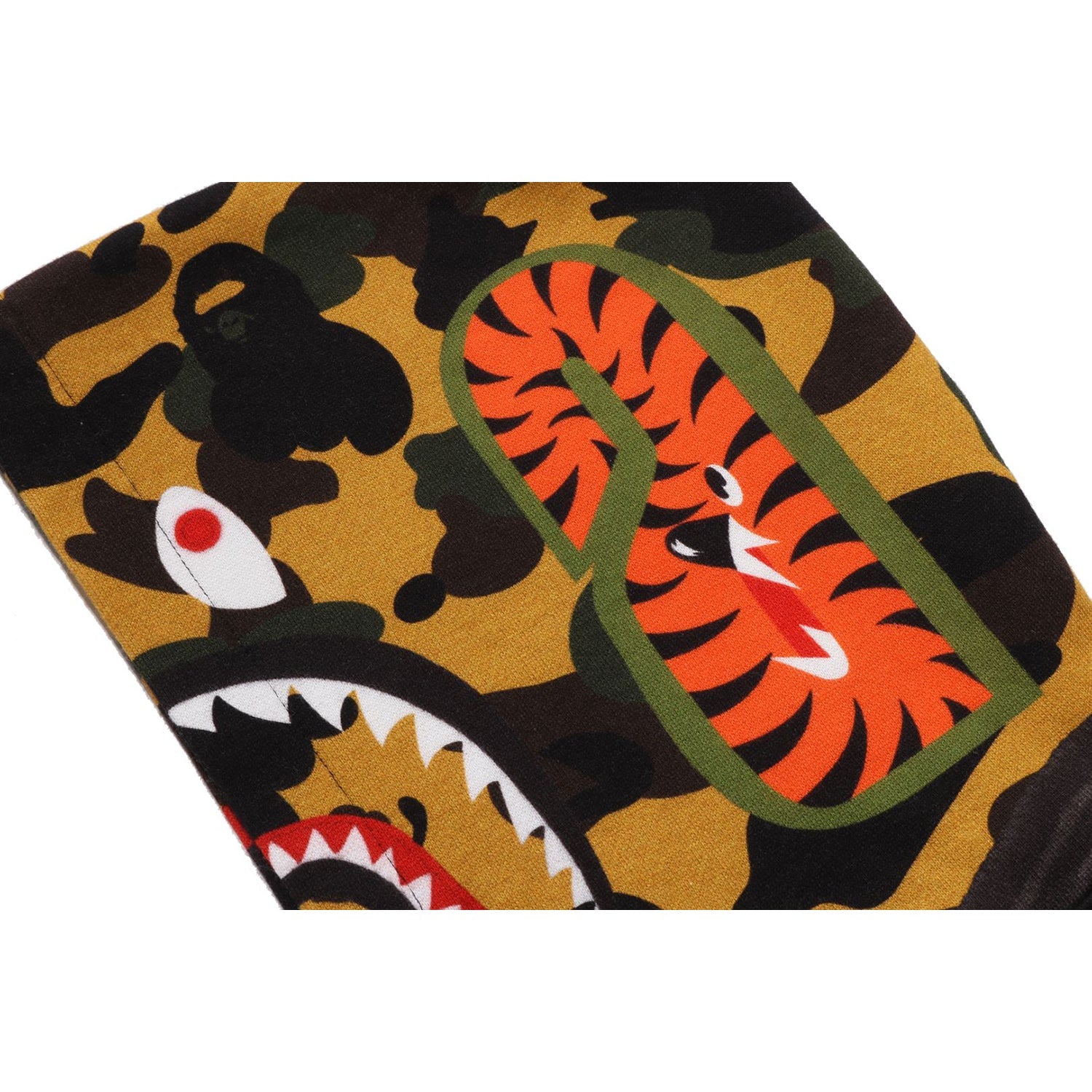1ST CAMO SHARK HOODIE PRINT SWEAT VARSITY JACKET KIDS