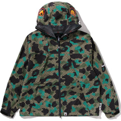 BAPE BY KAZUKI KURAISHI CAMO SHARK PACKABLE SNOWBOARD JACKET MENS