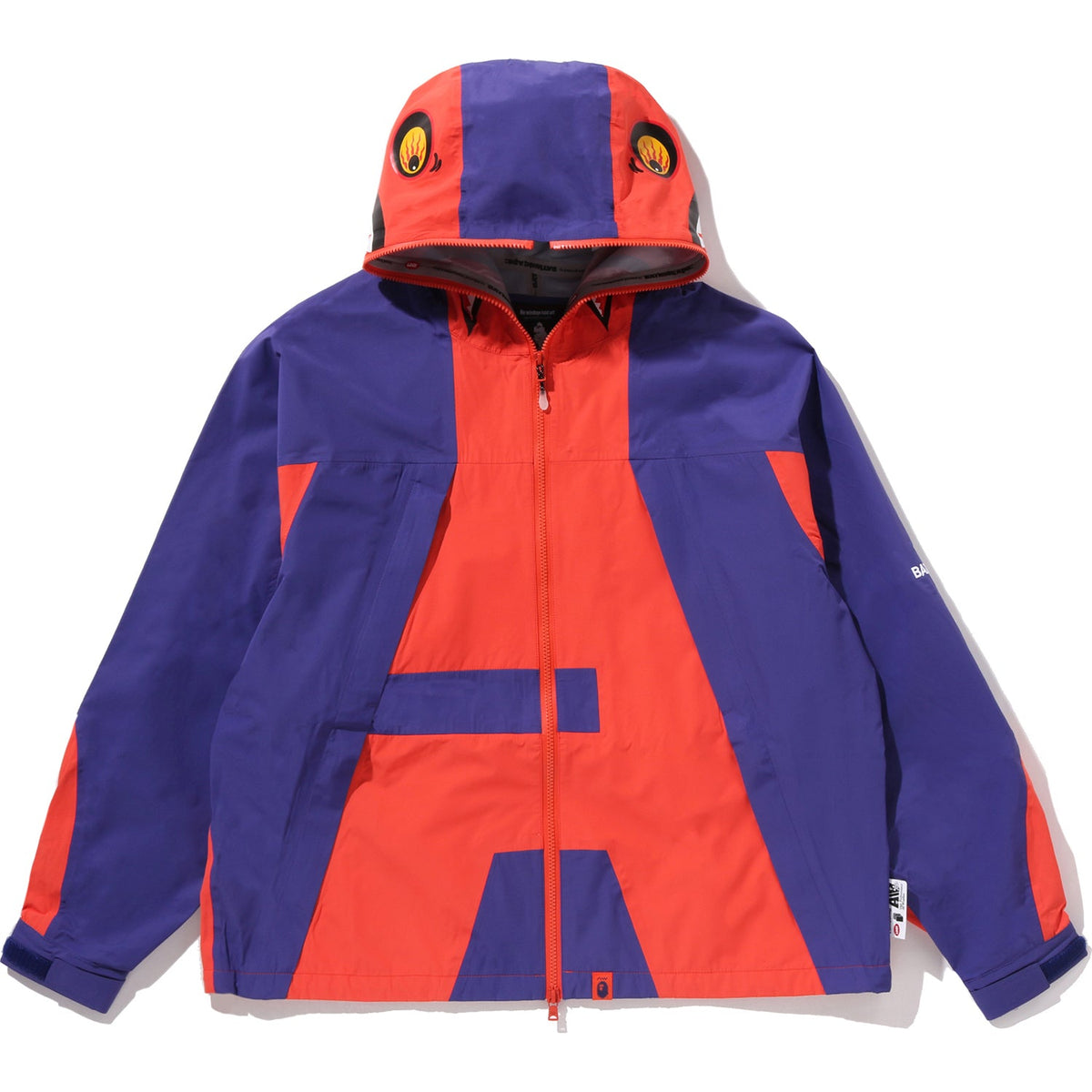BAPE BY KAZUKI KURAISHI SHARK ZIP PACKABLE SNOWBOARD JACKET MENS