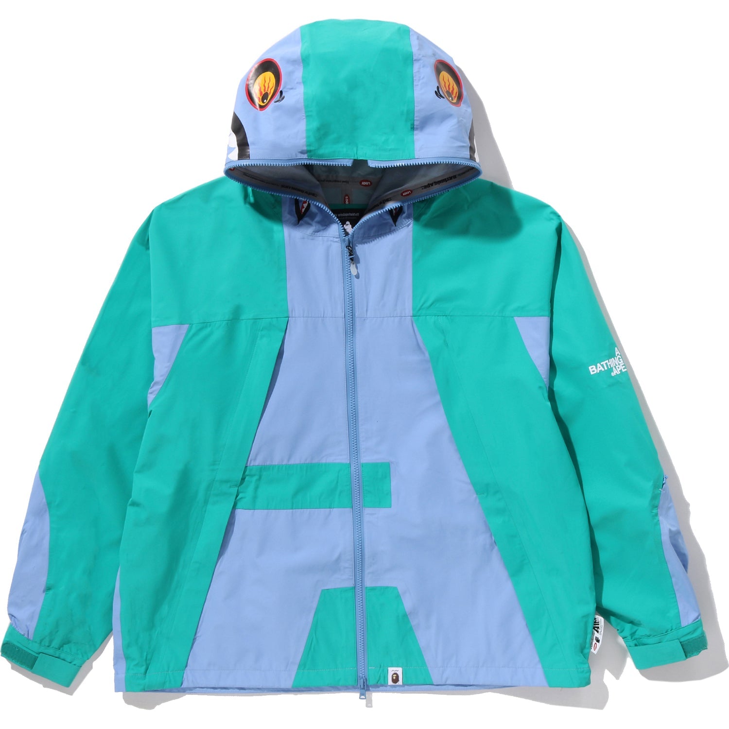 BAPE BY KAZUKI KURAISHI SHARK ZIP PACKABLE SNOWBOARD JACKET MENS