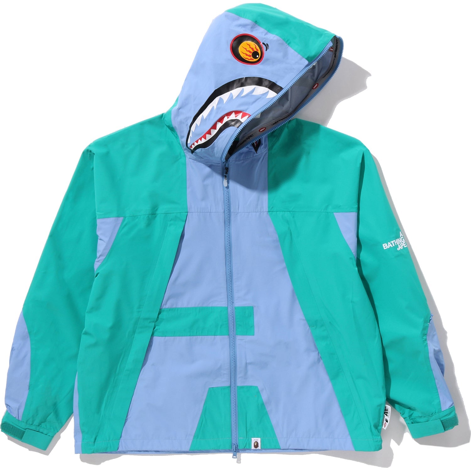 BAPE BY KAZUKI KURAISHI SHARK ZIP PACKABLE SNOWBOARD JACKET MENS