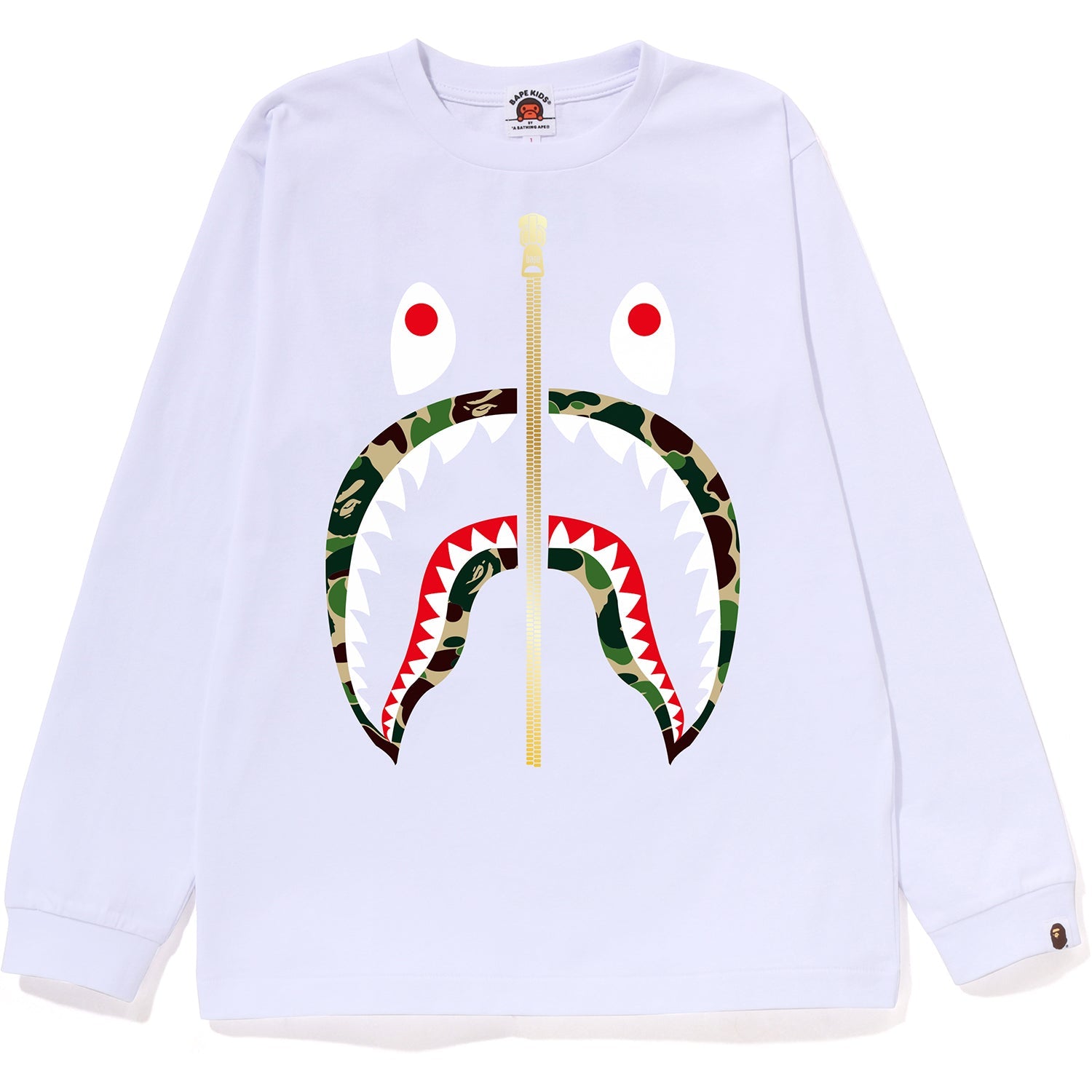 ABC CAMO SHARK L/S TEE JR KIDS
