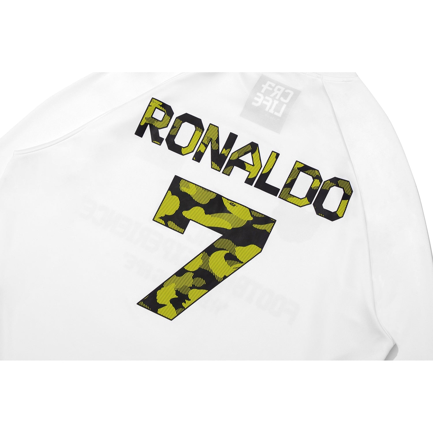 BAPE X CR7 LIFE MULTI LOGO POLY RELAXED FIT LS FOOTBALL JERSEY MENS