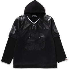 BAPE US BLACK FRIDAY MESH LAYERED RELAXED FIT PULLOVER HOODIE MENS