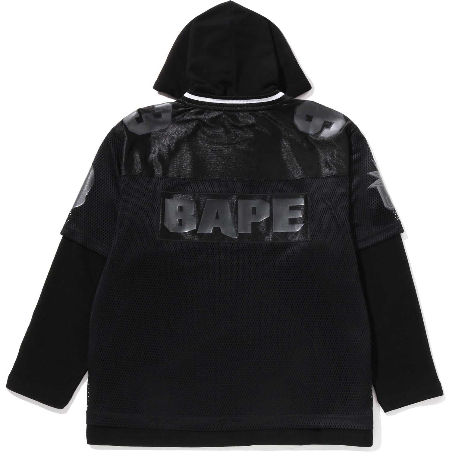 BAPE US BLACK FRIDAY MESH LAYERED RELAXED FIT PULLOVER HOODIE MENS
