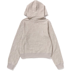 NEON CAMO JACQUARD PULLOVER HOODIE LADIES