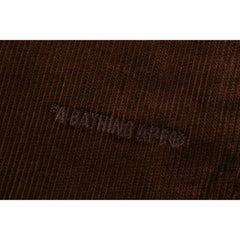 BATHING APE CORDUROY RELAXED FIT PANTS MENS