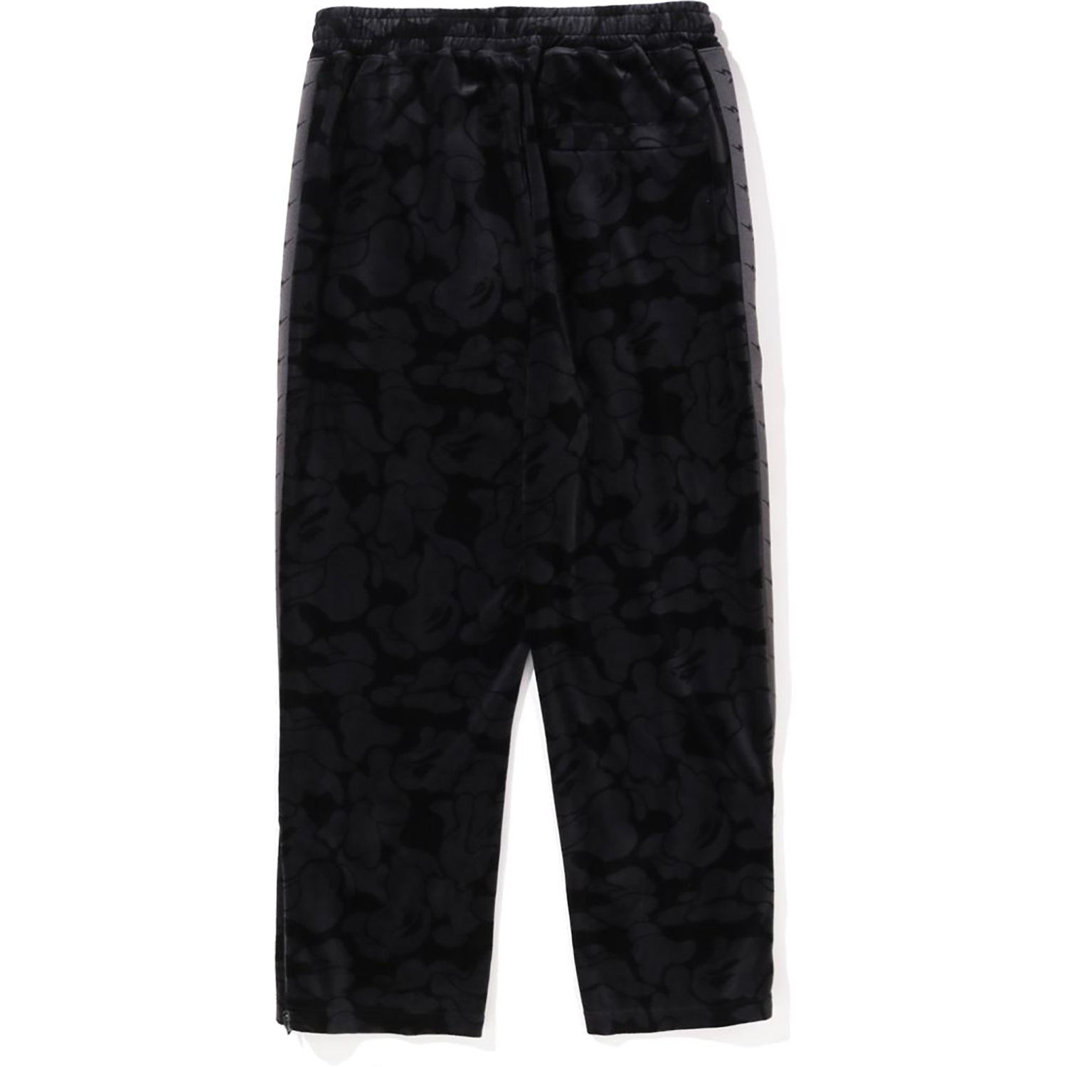 SOLID CAMO VELOUR METAL ONE POINT RELAXED FIT TRACK PANTS MENS