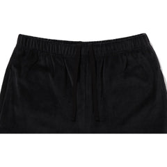 CRYSTAL STONE APE HEAD VELOUR WIDE PANTS LADIES
