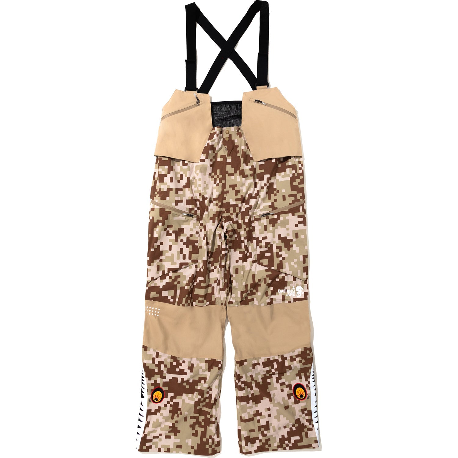 BAPE BY KAZUKI KURAISHI UAP CAMO SHARK SNOWBOARD OVERALLS MENS