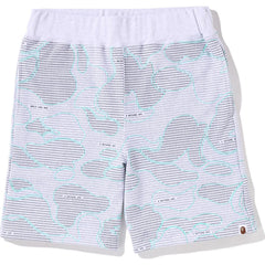 TEXT CODE CAMO SWEAT SHORTS MENS