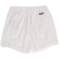 EMBROIDERY RELAXED FIT SHORTS MENS