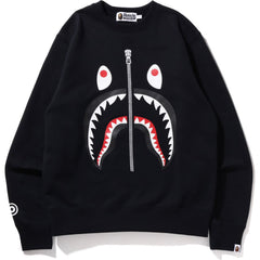 BAPE MENS SHARK CREWNECK SWEATSHIRT