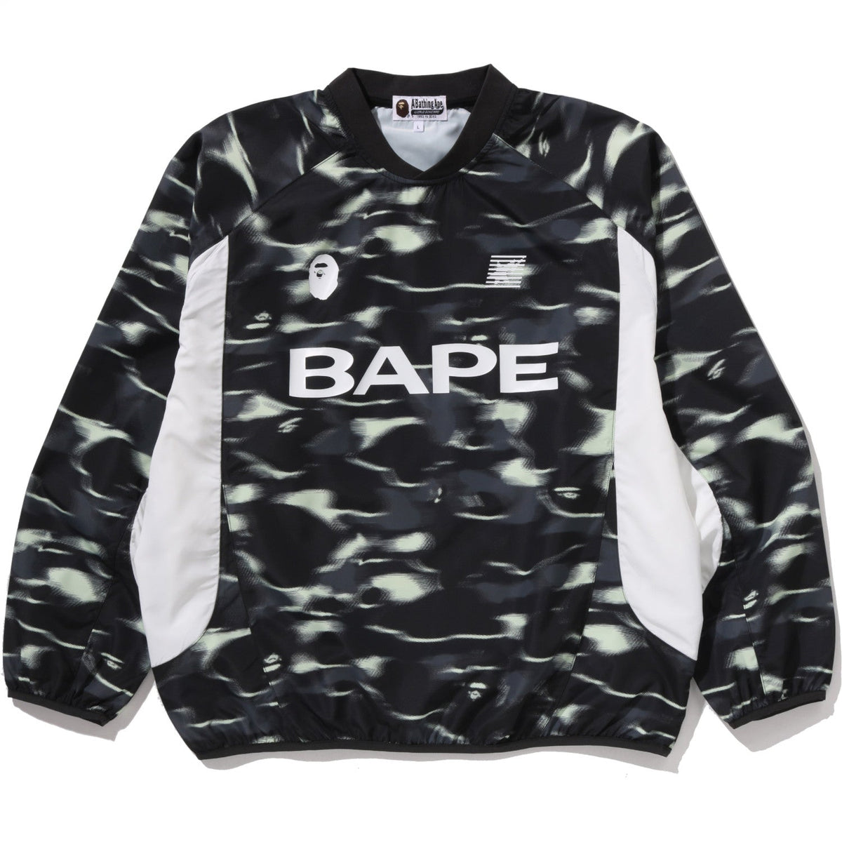 SCREEN CAMO FOOTBALL LOGO RELAXED FIT CREWNECK SWEATSHIRT MENS