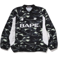 SCREEN CAMO FOOTBALL LOGO RELAXED FIT CREWNECK SWEATSHIRT MENS