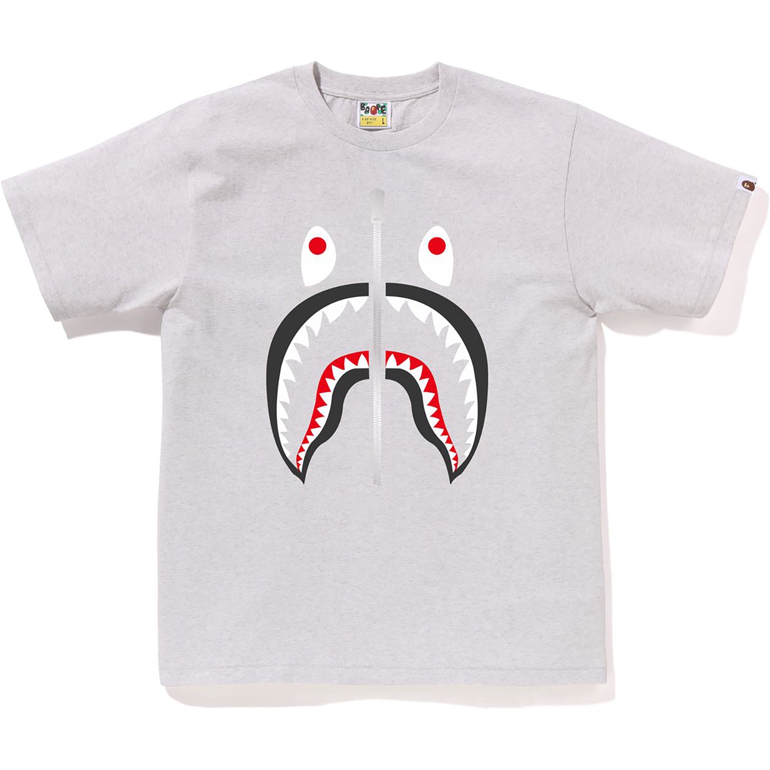 BAPE MENS COTTON SHARK HEAD T-SHIRT
