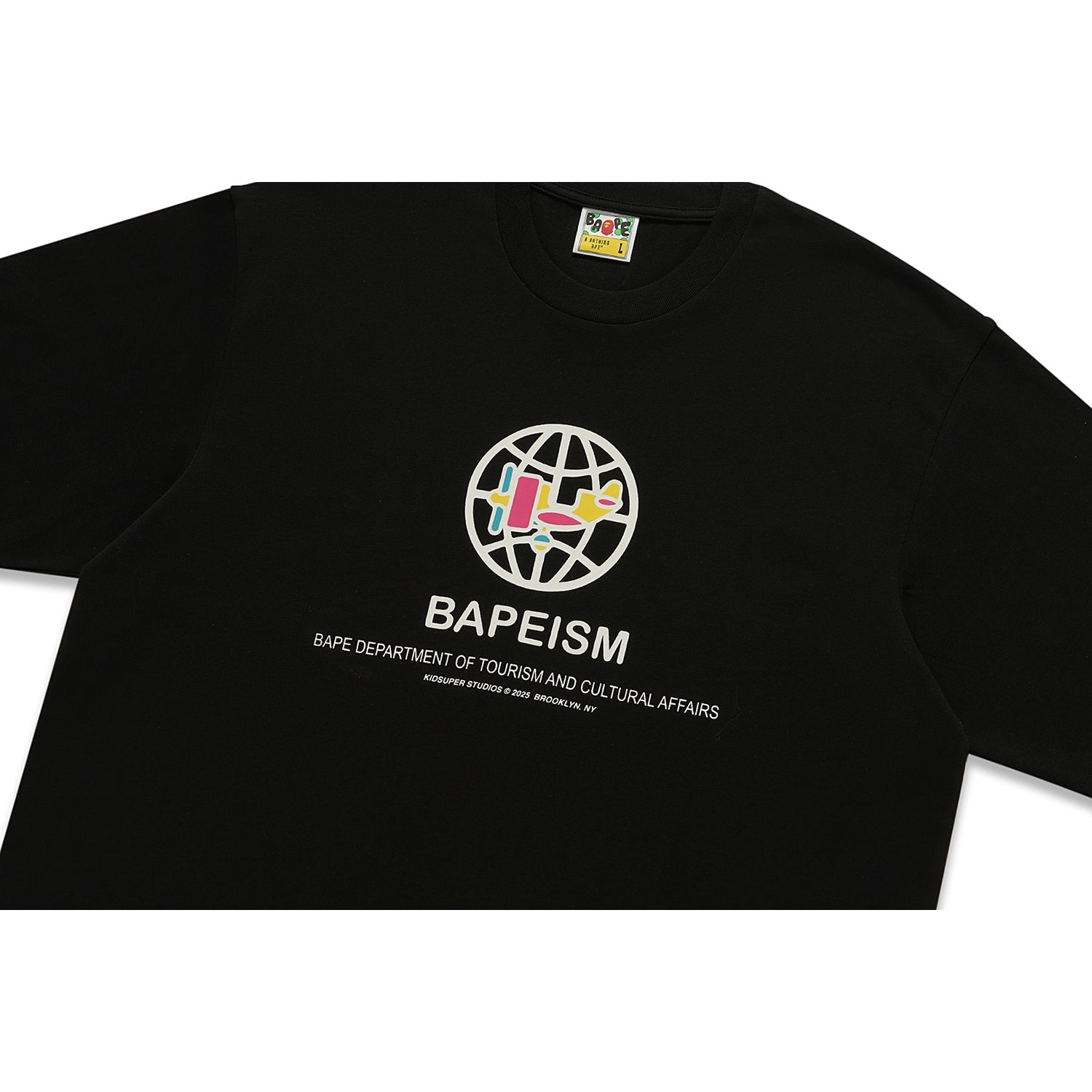 BAPE X KIDSUPER BAPEISM LOGO TEE MENS