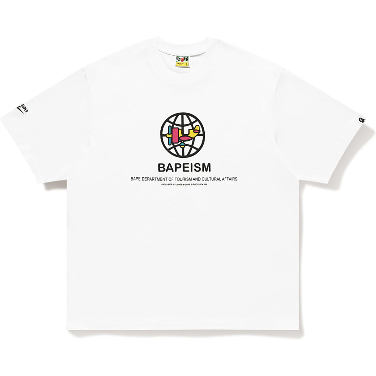 BAPE X KIDSUPER BAPEISM LOGO TEE MENS