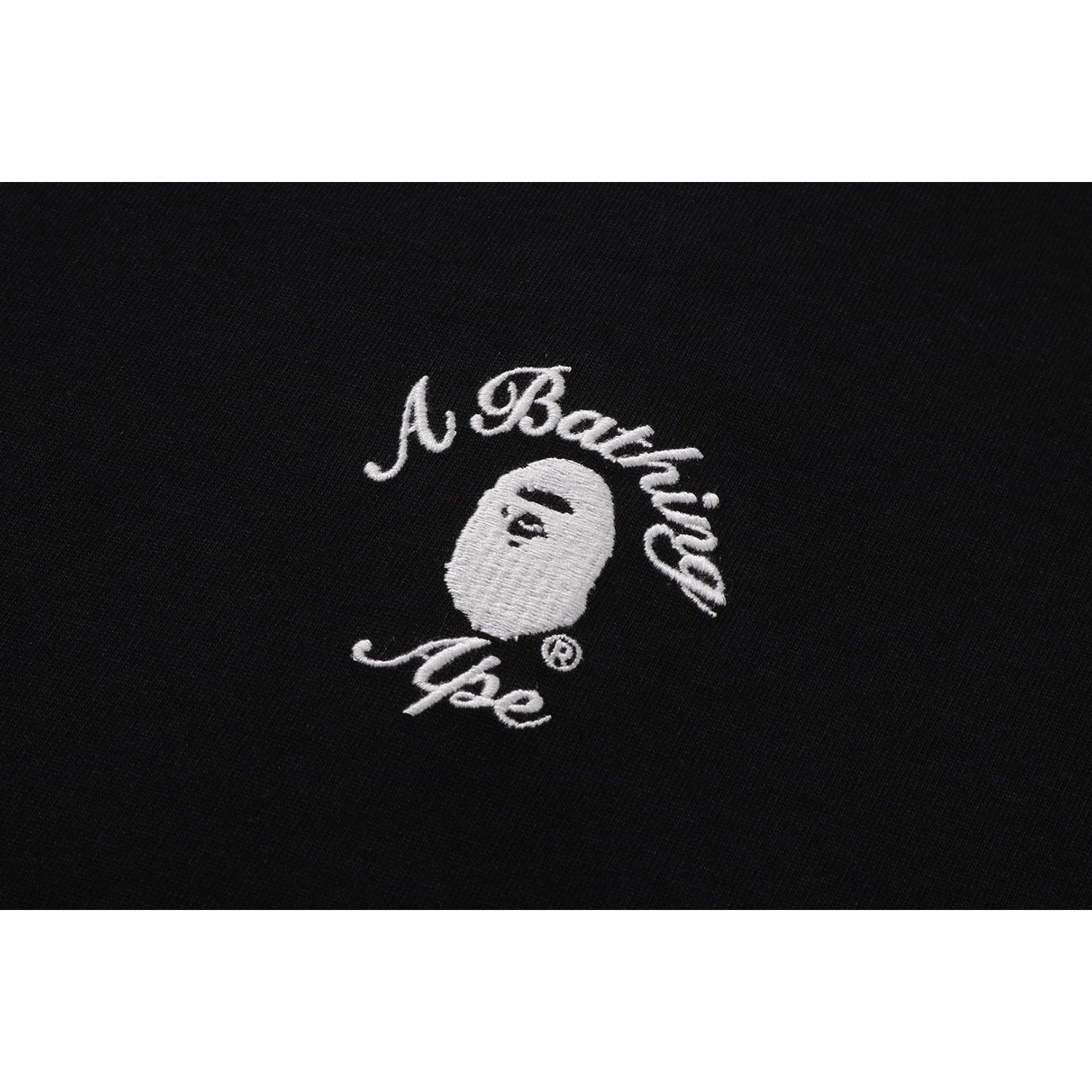 BAPE MENS ONE POINT APE HEAD COLLEGE RELAXED FIT T-SHIRT