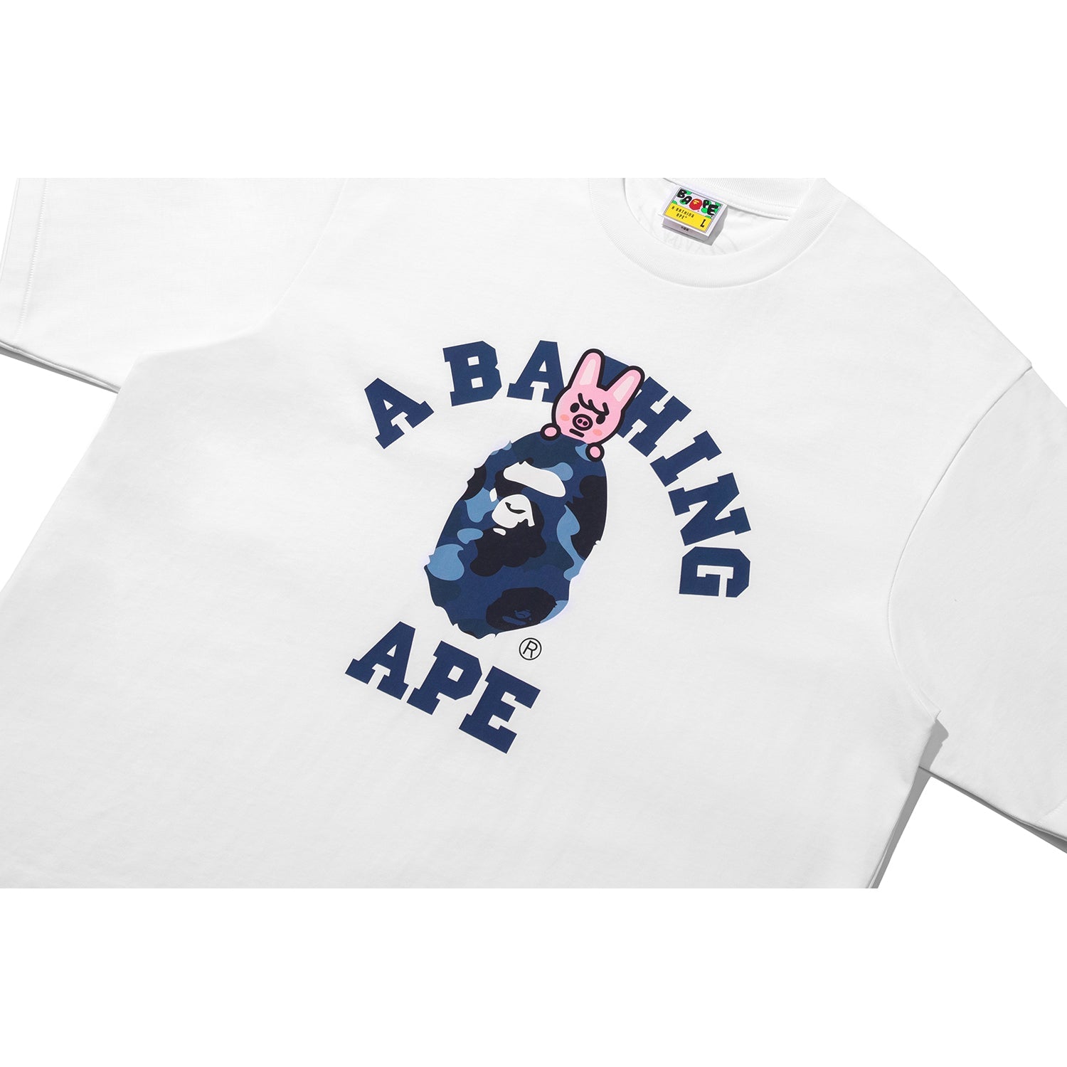 BAPE X STRAY KIDS DWAEKKI COLLEGE TEE MENS
