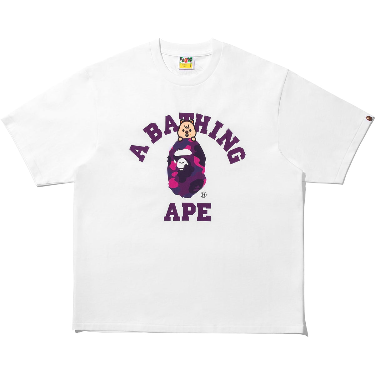 BAPE X STRAY KIDS HAN QUOKKA COLLEGE TEE MENS