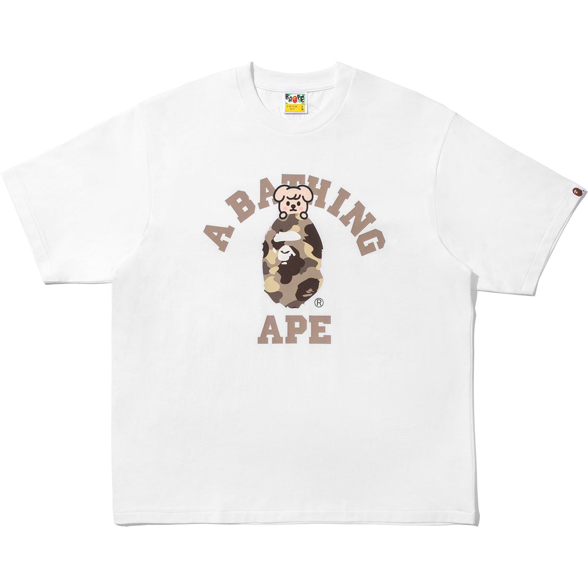 BAPE X STRAY KIDS PUPPYM COLLEGE TEE MENS