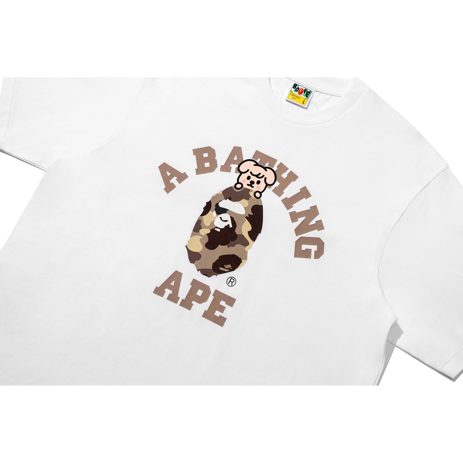 BAPE X STRAY KIDS PUPPYM COLLEGE TEE MENS