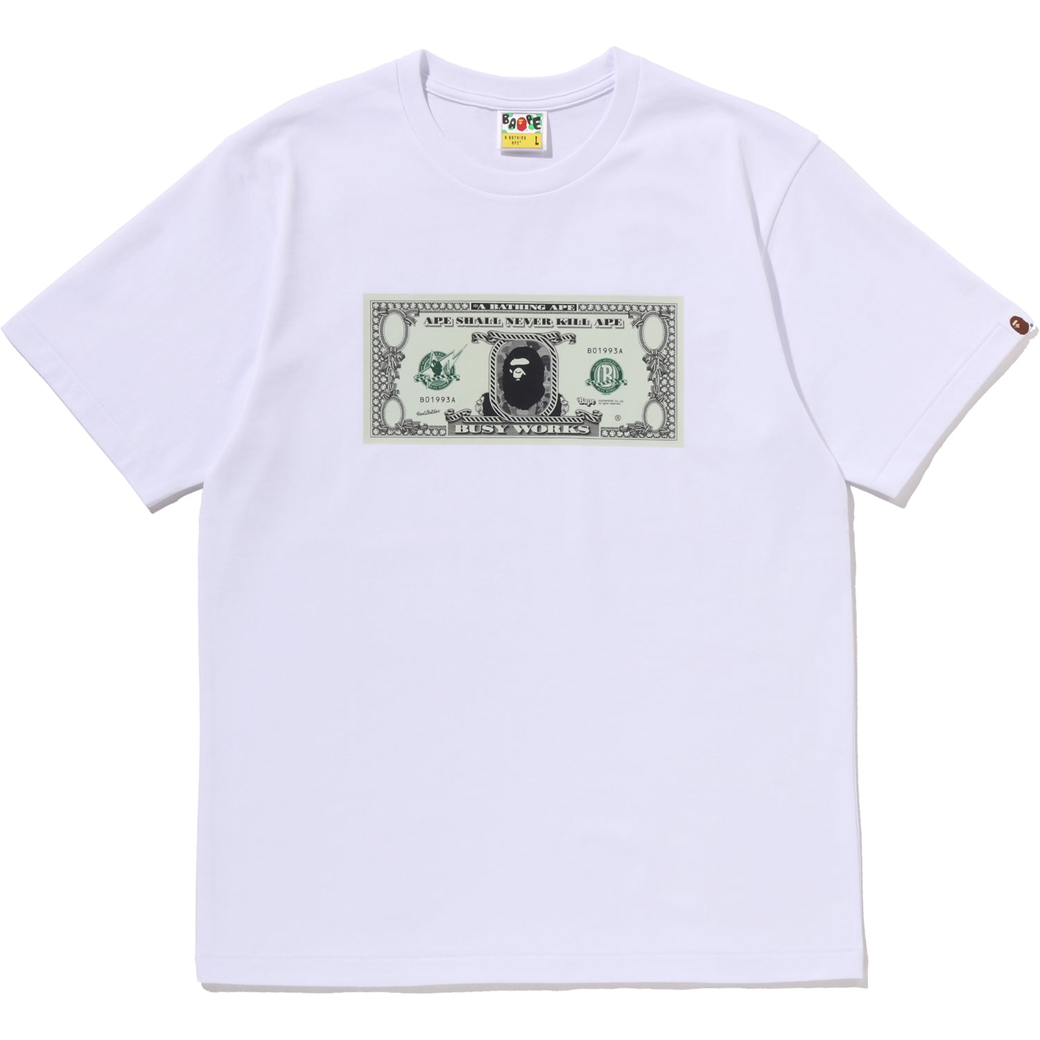 BAPE BANKNOTE TEE MENS