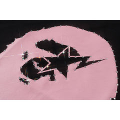 CRYSTAL STONE STA EYE BIG APE HEAD TEE LADIES