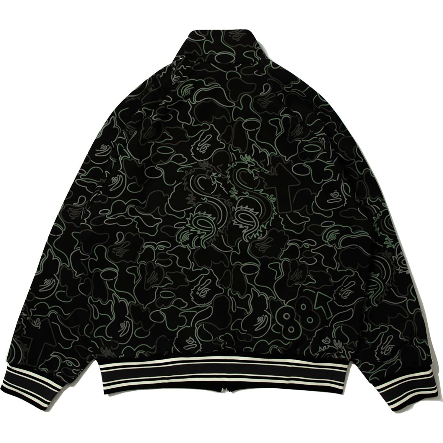 BAPE X 88RISING GLOW IN THE DARK CAMO TRACK JACKET MENS