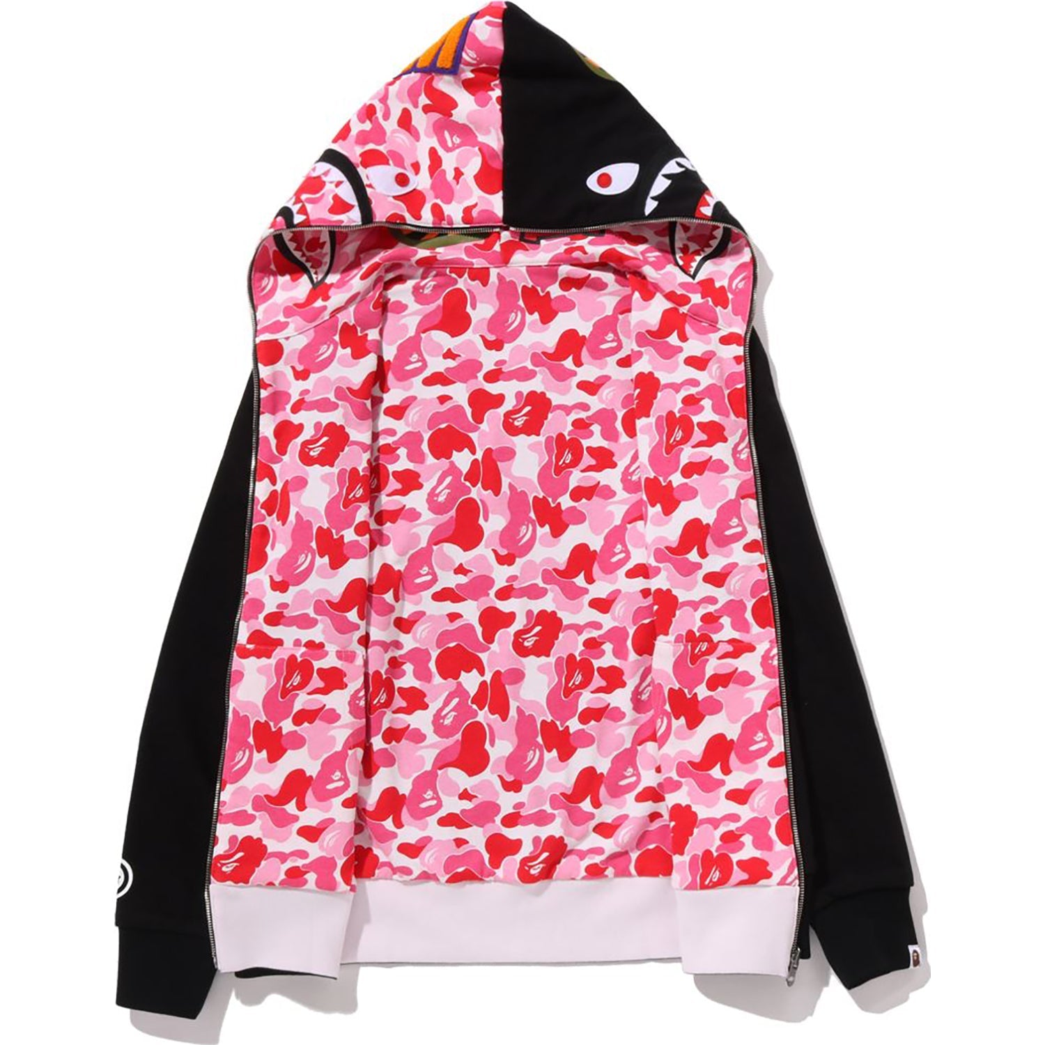 ABC CAMO REVERSIBLE SHARK FULL ZIP HOODIE MENS