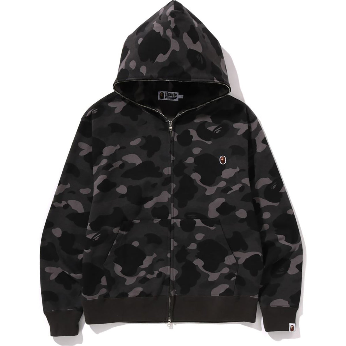ONE POINT COLOR CAMO CROPPED FULL ZIP HOODIE MENS